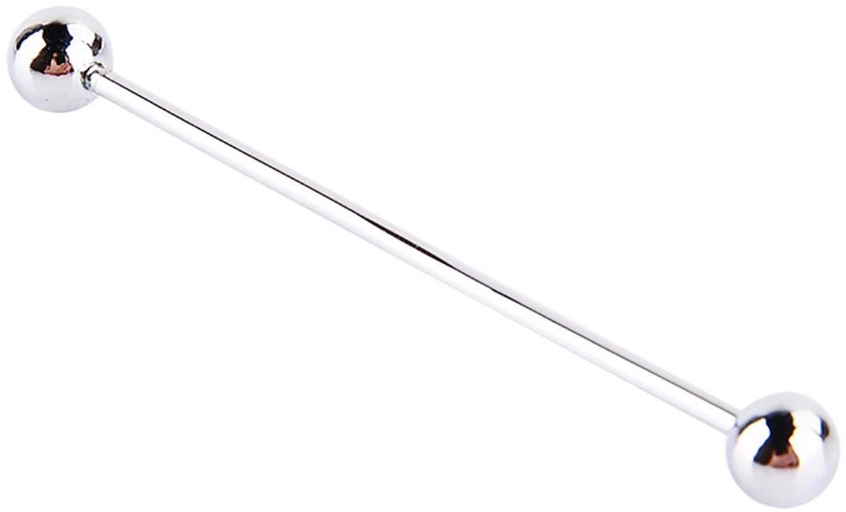 Dailygoods- Stropdasclip Metalen - Zilverkleurig - Accessoire - Heren - Kostuum - Kleding - Hoogwaardige Kwaliteit - Dasspeld