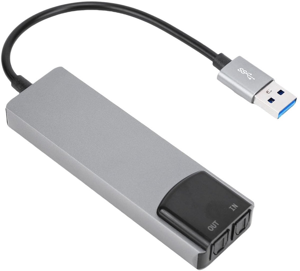 Dailygoods - Externe 7.1 USB Surround-Geluidskaart van Aluminium