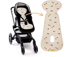 AeroMoov Air Layer – Inlegkussen Buggy – Ademend & Warmteregulerend - Universeel - Lady Bugs