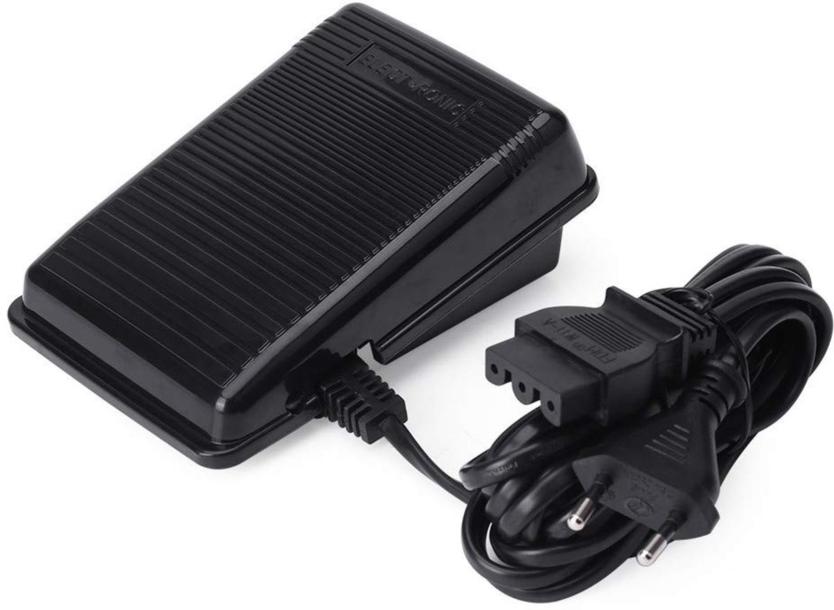 Dailygoods - Voetpedaal Naaimachine - Elektronisch Voetpedaal - Hoogwaardig Materiaal - 220V - Geschikt voor Butterfly - Perfect voor Thuisgebruik