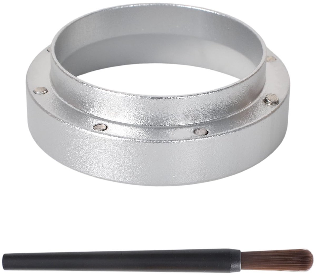 Dailygoods- Trechterring - Roestvrij Staal - Espressodoseerder - Compatibel met Portafilter - Koffiezetapparaat - Diameter 51 mm - Koffiedoseerder