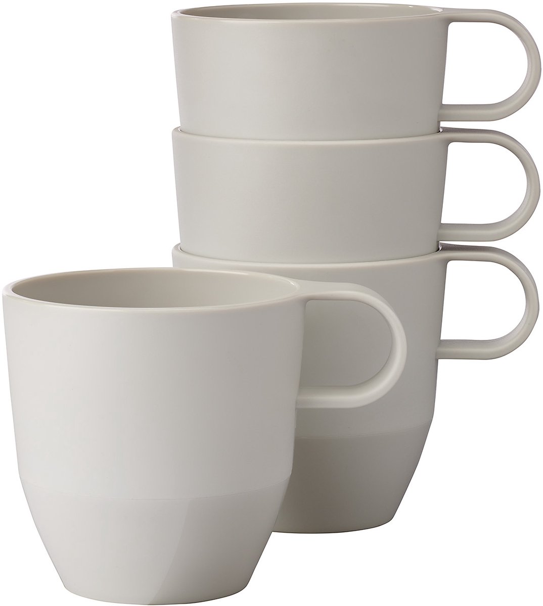 Mepal mok Silueta – 4x 300 ml – Koffiebeker – Nordic white