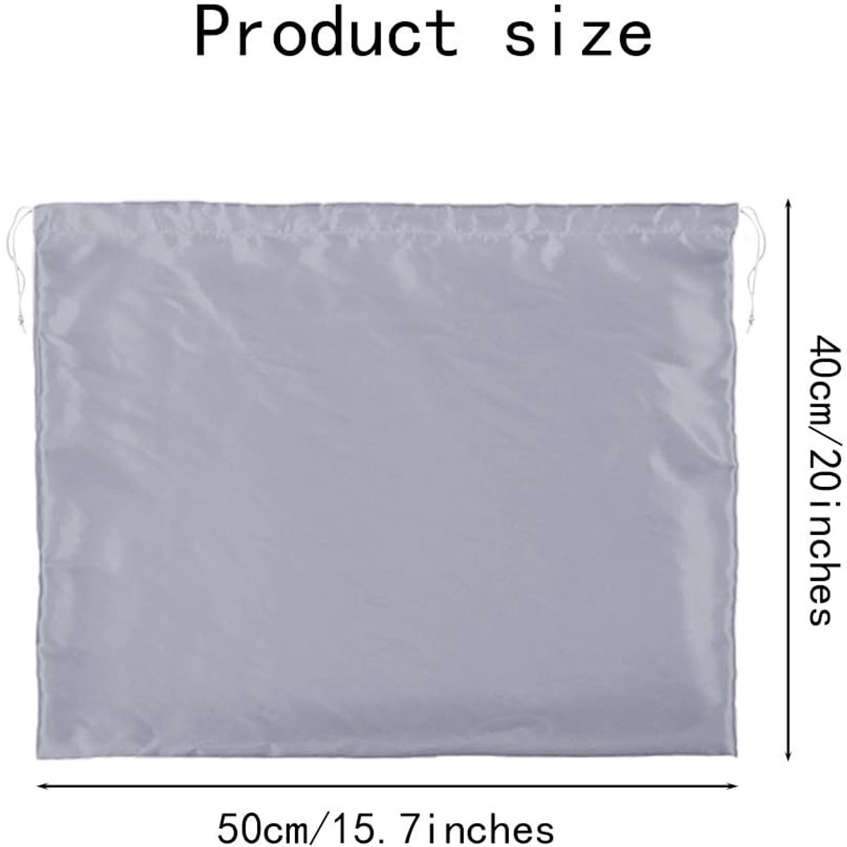 Dailygoods- Stofzakken 3 stuks - Stofdicht - Opbergtas - Reisopbergzakje - Trekkoord - 50x40 cm - Polyester - Opbergzak