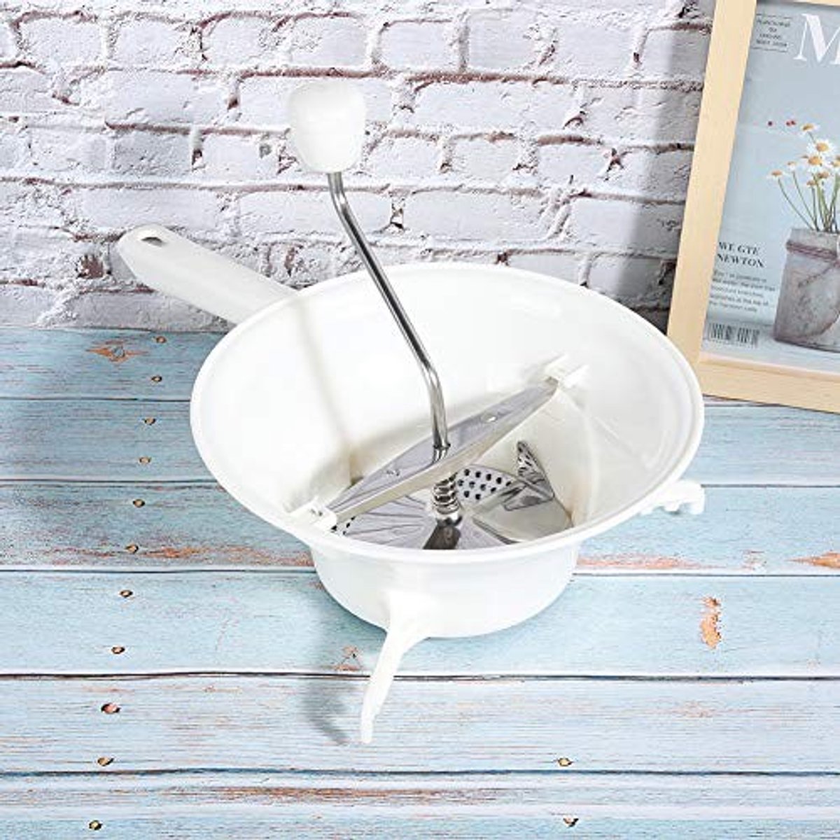 Dailygoods- Groentesnijder Multifunctioneel - Handmatige Aardappelsnijder - 3 Verwisselbare Schijven - Ergonomisch Ontwerp - Voedselmixer - Lichtgewicht Kunststof
