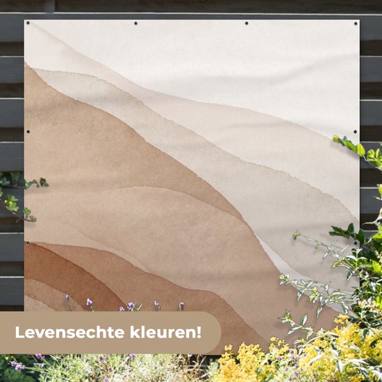 Affiche de Jardin Aquarelle - Berg - Abstrait - 200x200 cm