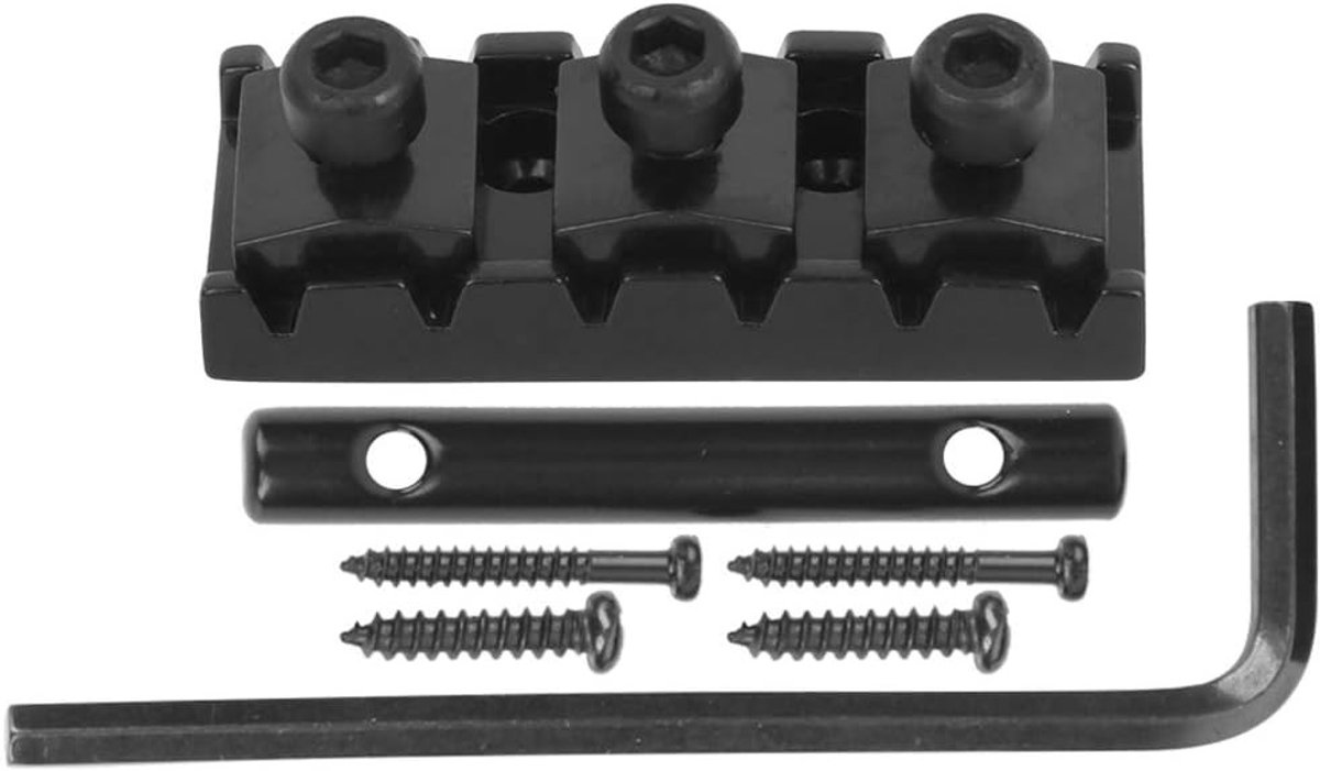 Vergrendelingsmechanisme voor snaren voor Floyd Rose double locking tremolo systeem - Zwart, vervangingsonderdeel voor elektrische gitaar