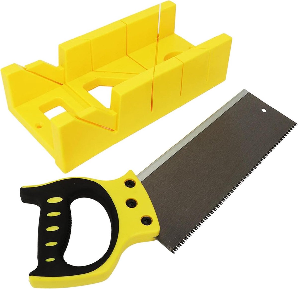 Verstekzaag Set - Handzaag Hoek - Precisie Houtsnijden - Ingebouwde Hoeksleuven - 45 x 17 x 9 cm - Niet gespecificeerd