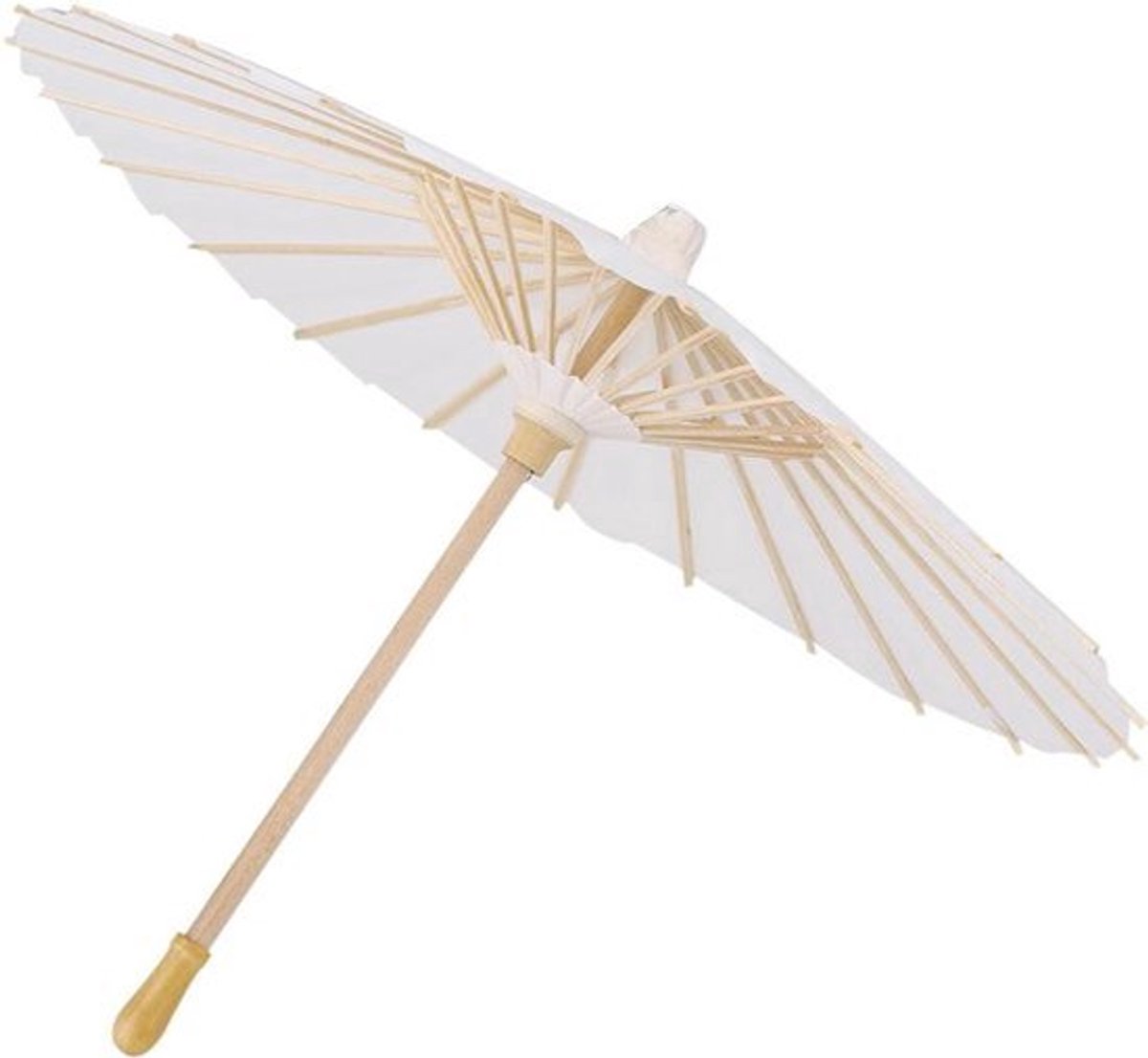 Decoratieve Papieren Parasol in Wit - Ideaal voor Bruiloften, Feestjes en Cosplay