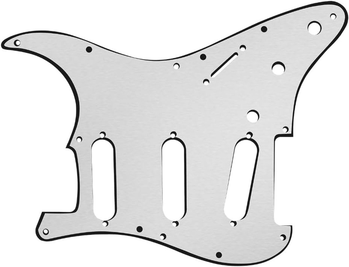 Aluminium Gitaar Pickguard Shield Plaat voor 8 en 11 Gaten - Ground Shielding voor Stratocaster en Vintage Modellen