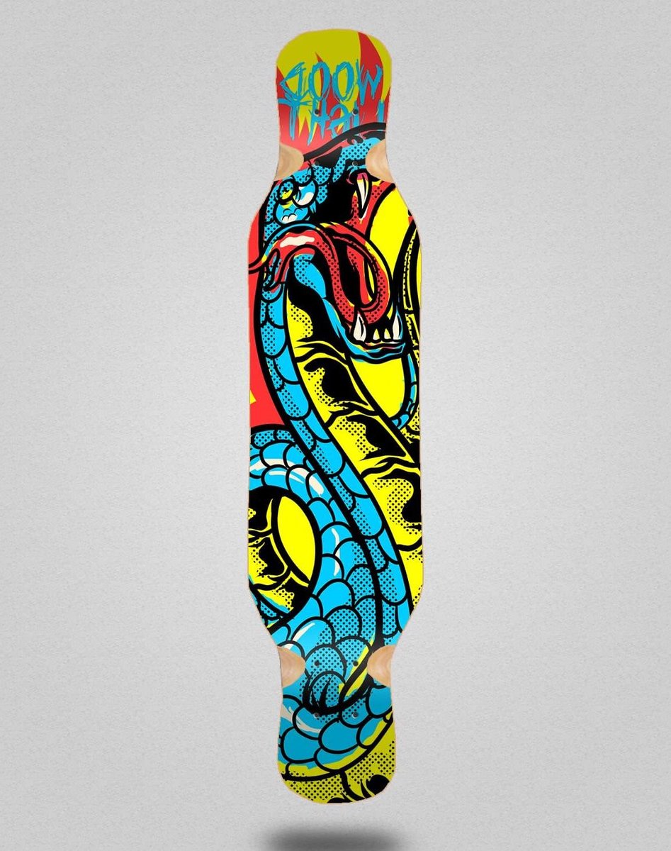 Longboard Deck Skateboard Deck Cruisen over straat Houtconstructie 46 x 10 inch Niet gespecificeerd