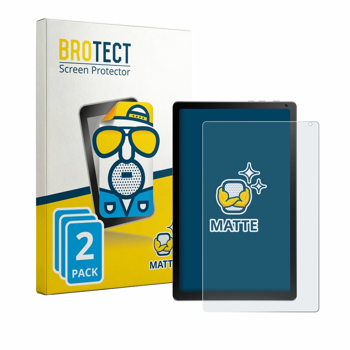 BROTECT - Screenprotector voor Yicty KB1004 - Folie Beschermfolie matte 2 Stuks