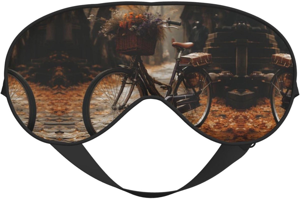 Verduisterend Slaapmasker - Oogmasker Nacht - Ontspanning Slaap - Nuldruk Ontwerp - 21 x 10 cm - Zwart
