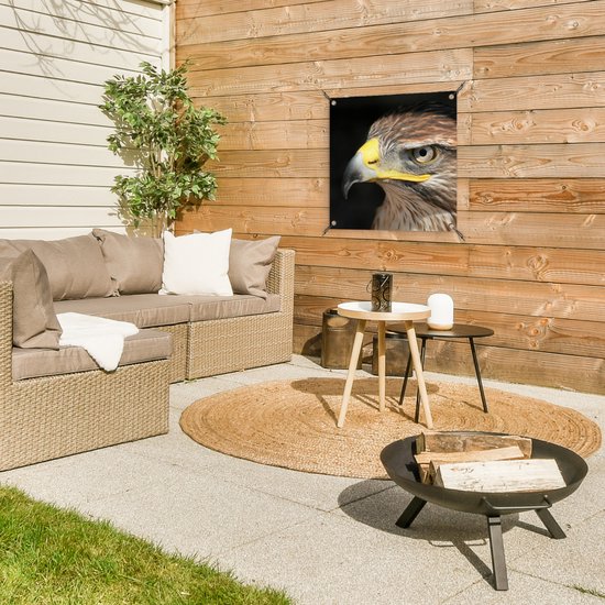 Posters de jardin Buse - Vogel - Zwart - 50x50 cm