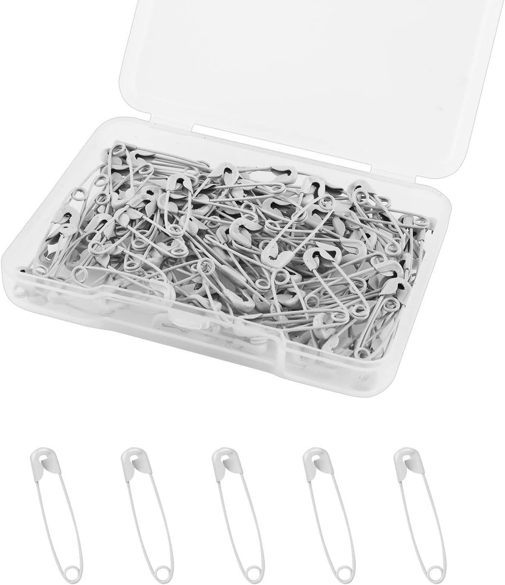 120 Stuks 19mm Mini Veiligheidspelden - Metalen Veiligheidspinnen voor Knutselen, Naaien en Sieraden Maken (Grijs)