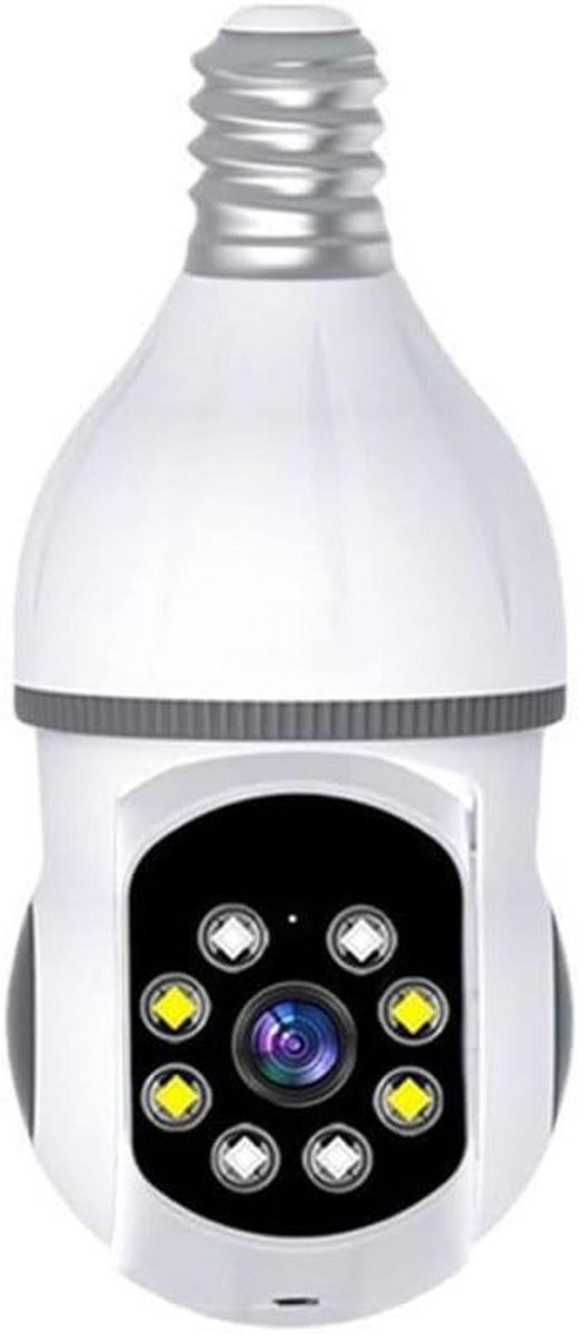 Beveiligingscamera - Buitencamera Slimme Cam - Huis Bewaken - Volledig Kleuren Zicht - 1 Stuk - Wit