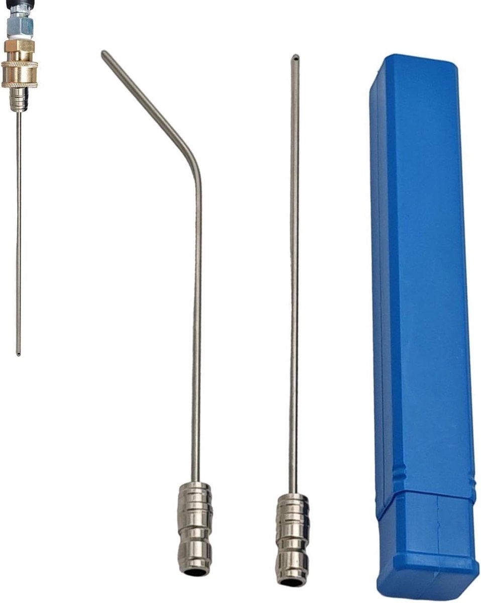 Reinigings Sproeinaald - Hogedruk Mondstuk - Auto Wassen - Roestvrij Staal - 138 cm - Zilverkleurig