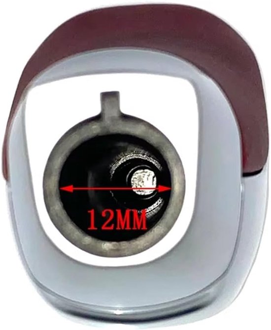 Schakelpookknop - Versnellingspook Hendel - Verbeter Rijervaring - Comfortabele R-vorm - 10x10mm - Zilver Rood — afbeelding 5