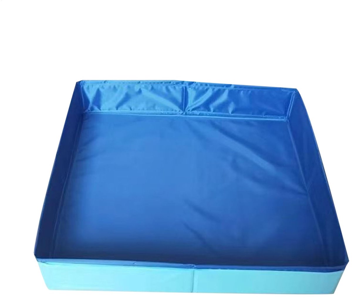 Hondenzwembad – Opvouwbaar kattenzwembad – Minizwembad voor katten & honden – Wadingpool voor huisdieren – Zomers badplezier – Blauw – 50 x 50 x 10 cm thumbnail 4
