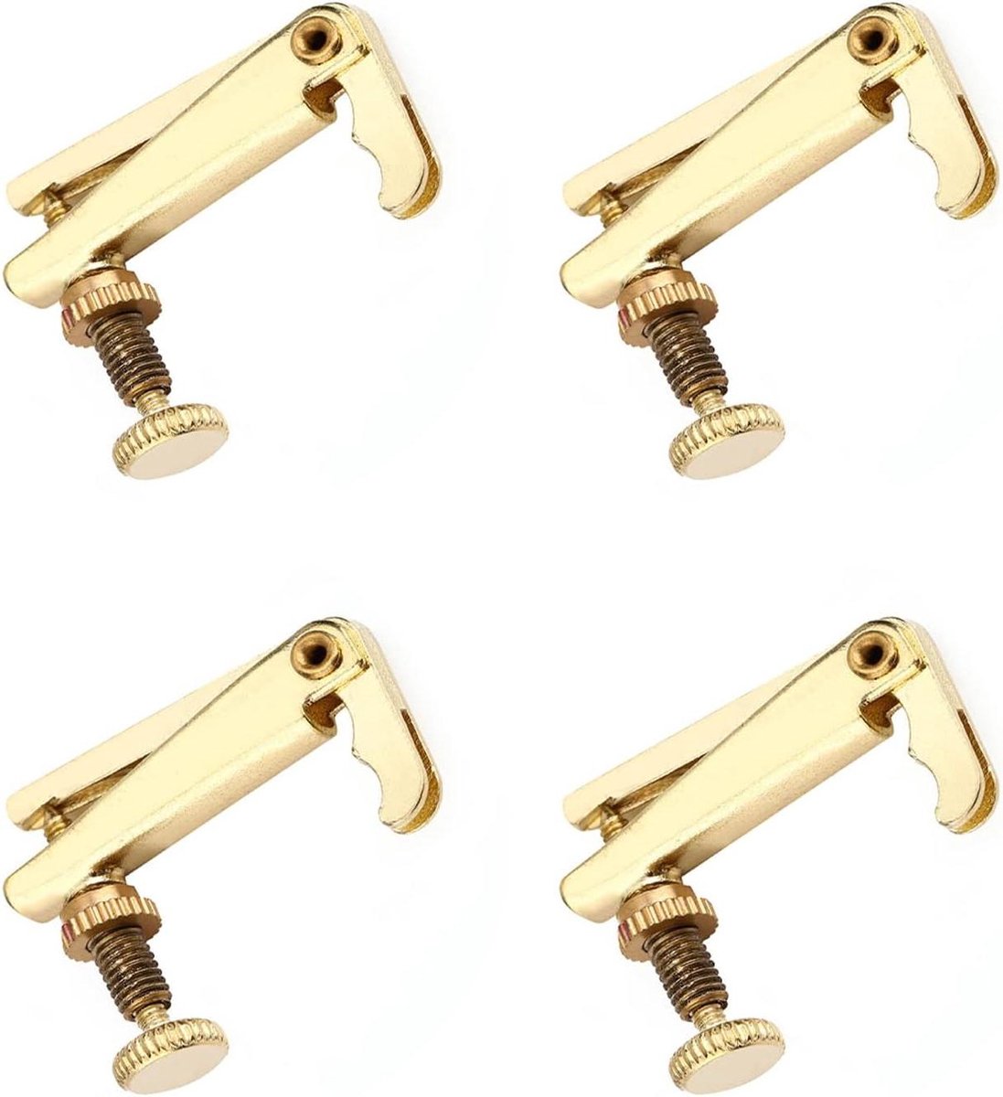 Viool Fijnstemmers - Snaarregelaars - Muziek Maken - Premium Legering - 4 stuks - Goud