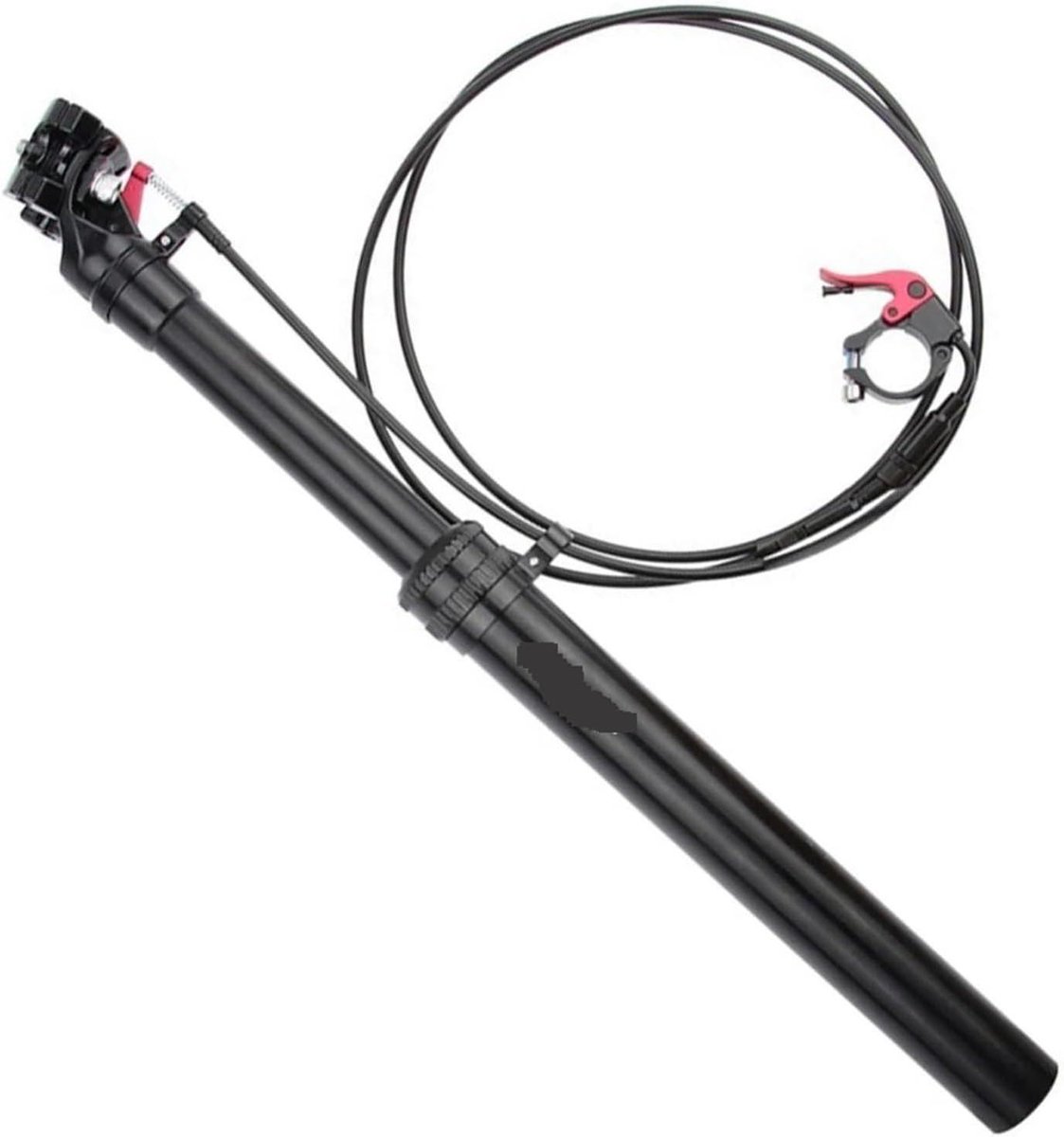 Verstelbare Zadelpen - Fiets Zadelpen - Comfortabel Fietsen - Draadloze Bediening - 27.2mm - Zwart