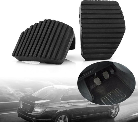 Pedaalhoezen Rubber - Remhoes Koppeling - Verbeterde Grip - Anti-slip Textuur - Set van 2 stuks - Zwart van Merkloos — afbeelding 3