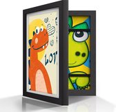Cadre pour dessins d'enfants BOTC - Cadre interchangeable A4 - Cadre photo pour dessins - Cadre photo - Noir
