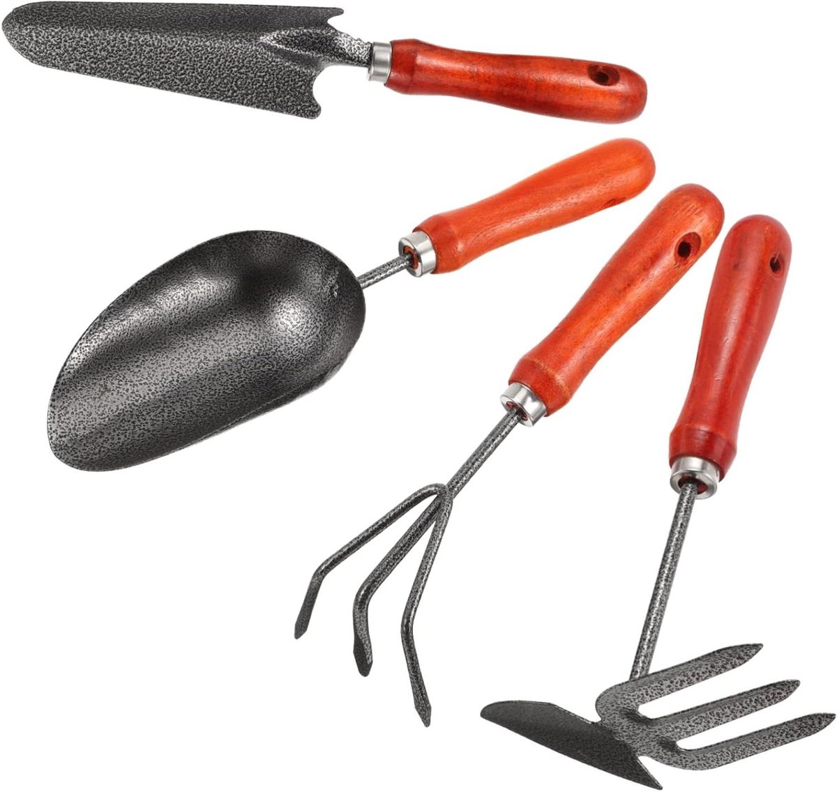 Tuin Gereedschap Set - Handvork Tuingereedschap - Planten en Wieden - Houten Handvat - 35 x 6.5 x 2 cm