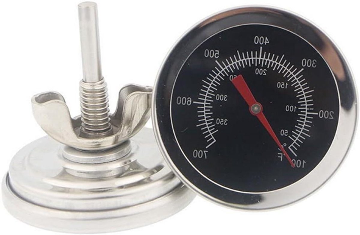 Oventhermometer Roestvrijstaal - Wijzerplaat meter - Nauwkeurig meten - Duurzame constructie - 5.2cm - Zilverkleurig