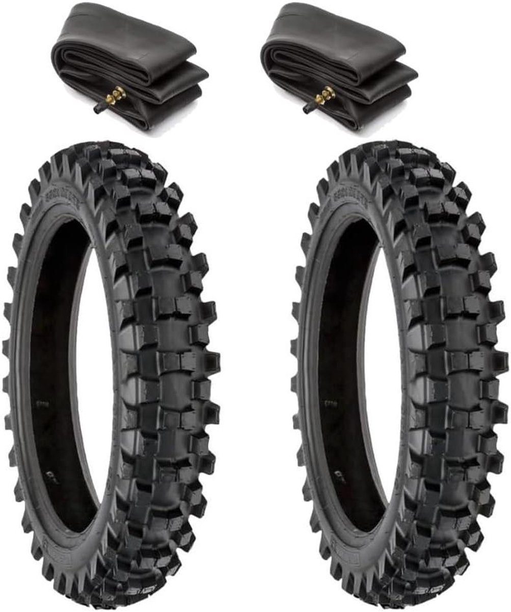 Motorbanden Set - Mini Moto - Cross Rijden - Antislip en Hittebestendig - 2.50-10 Inch - Zwart