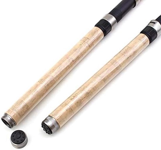 Telescopische Hengel - Vishengel Set - Vissen in Zee - Koolstofvezel Constructie - 21 - 45 m - Zwart Houtnerf — afbeelding 2