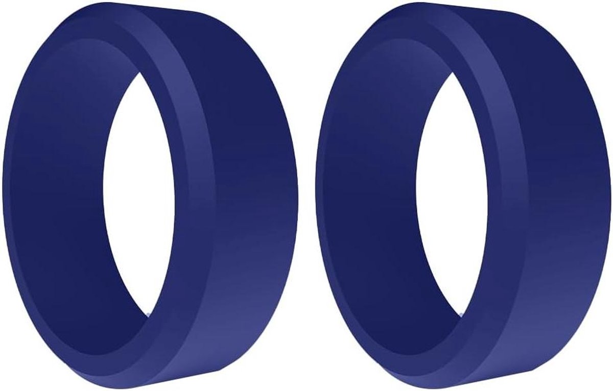 Siliconen Ringen - Flexibele Banden - Outdoor Sport - Milieu Vriendelijk - 8mm Breed - Blauw