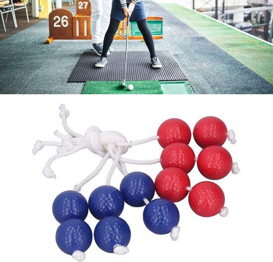 Werpballen Set - Ladder Toss Ballen - Golftraining Oefenen - Duurzaam PE Materiaal - 6 Stuks - Rood Blauw — afbeelding 2