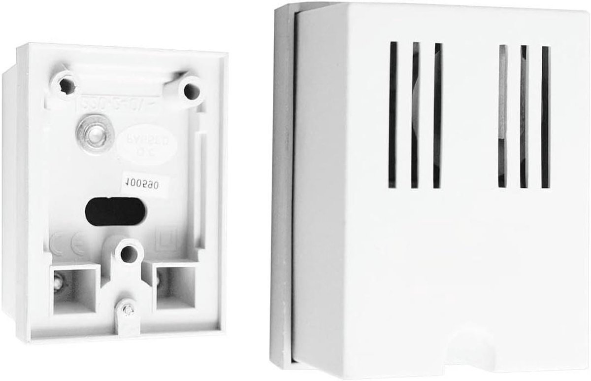 Elektrische Bel - Akoestische Melder - Meldingen Ontvangen - Compact Ontwerp - 60 x 40 x 40 mm - Zwart