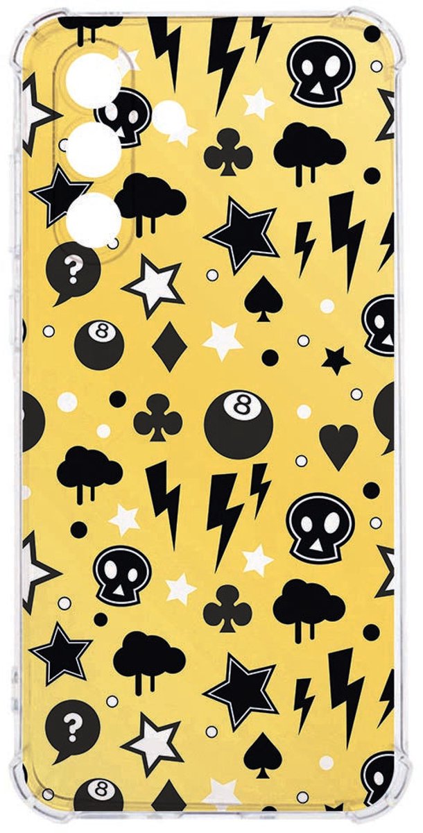 TPU Back Cover Samsung Galaxy A26 Punk Yellow Valbestendig