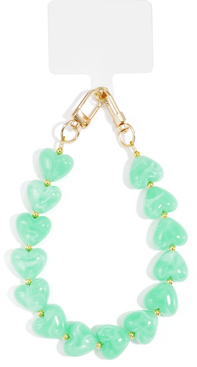Telefoonsnoeren hart casual acryl dagelijkse accessoires - oranjerood