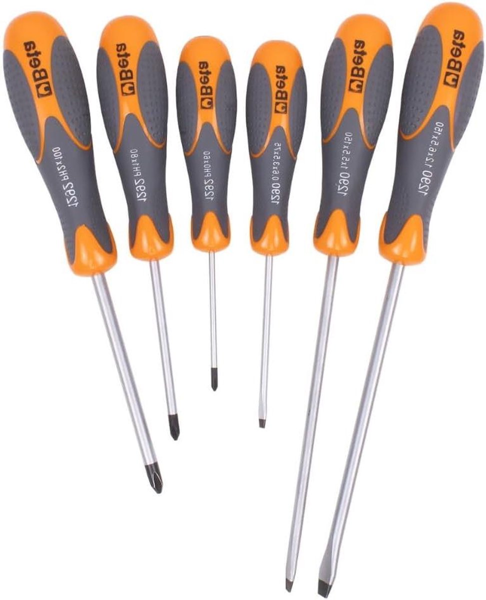 Schroevendraaierset 6-delig - Kruiskop plat - Klusklusklus - Ergonomische handgreep - 25 x 10 x 5 cm - Niet gespecificeerd