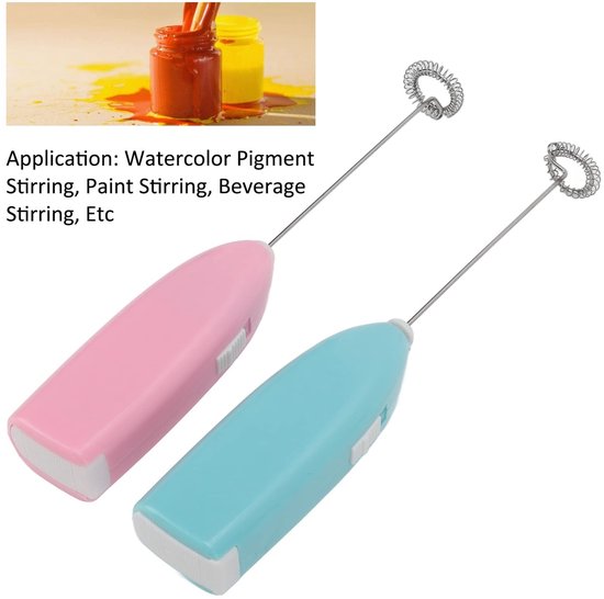 Dailygoody - Mini-handmixer - Hoge Snelheid - Duurzaam Roestvrij Staal - Vaatwasserbestendig - Elektrische Roerder - Geschikt voor Huishoudelijke Vloe van Merkloos — afbeelding 4