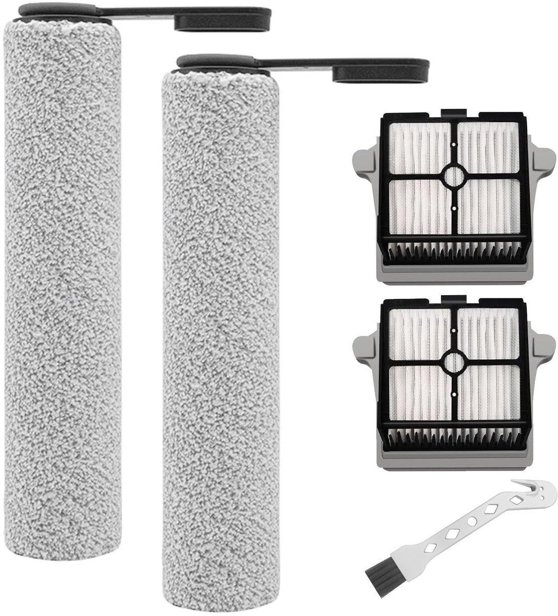 Store_8 - Borstelroller en filter - Reserveonderdelen voor stofzuiger - 5-delige set - Herbruikbaar - Geschikt voor Tineco Floor One S6 en S7 Pro -...