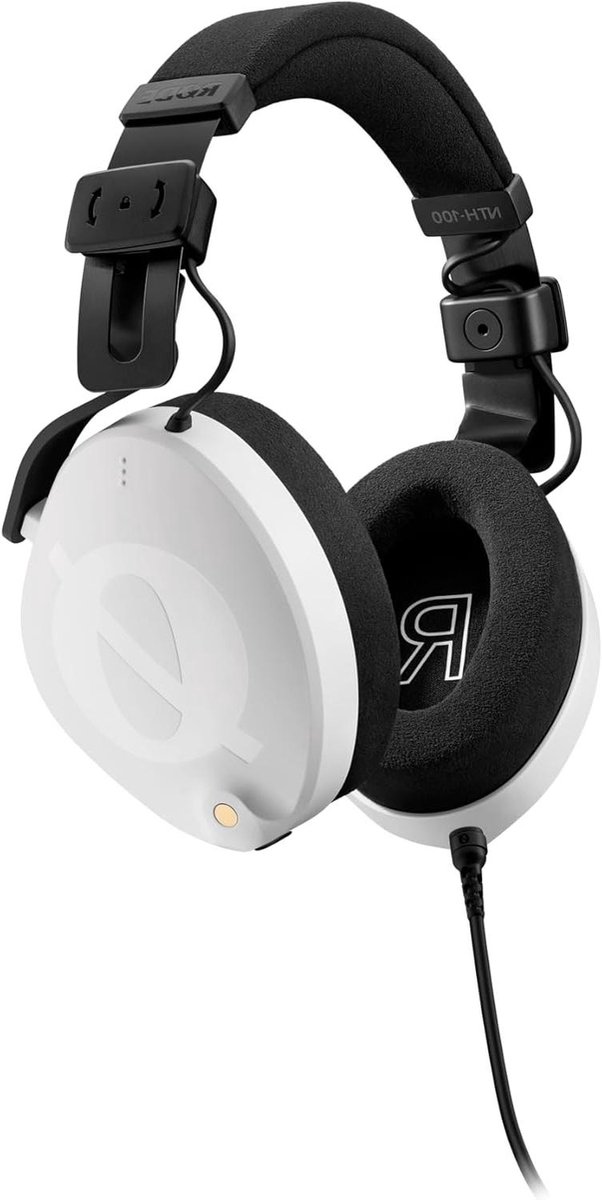 Professionele Hoofdtelefoon - Studio Koptelefoon - Muziek Productie - CoolTech Gel Kussens - 32 Ohm - Wit