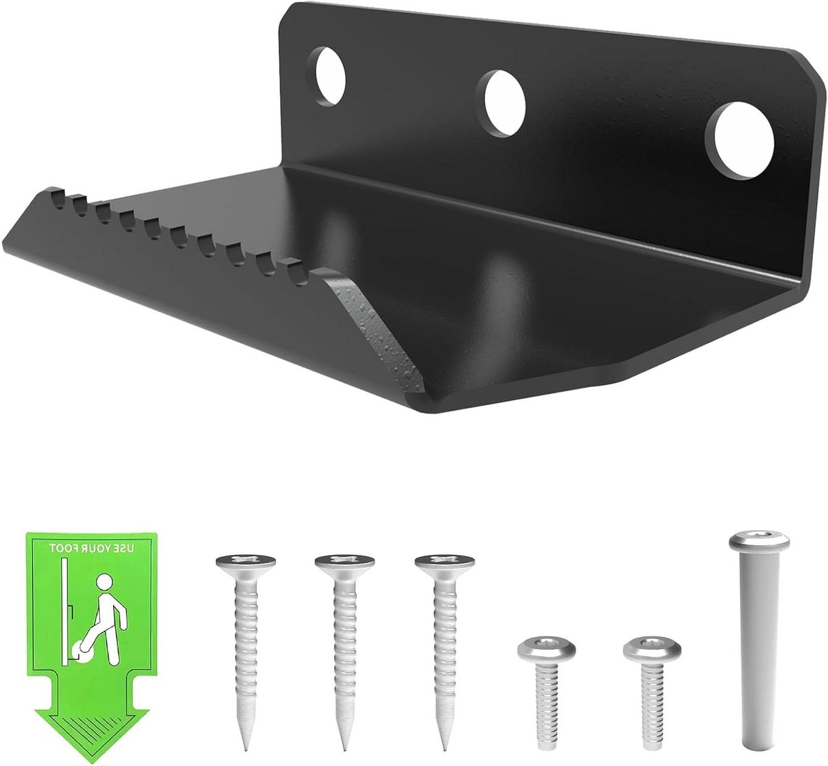 Voet deuropener - Handsfree tool - Hygiënisch deuren openen - Contactloos met voet - 10.2x5.1x2.5 cm - Zwart