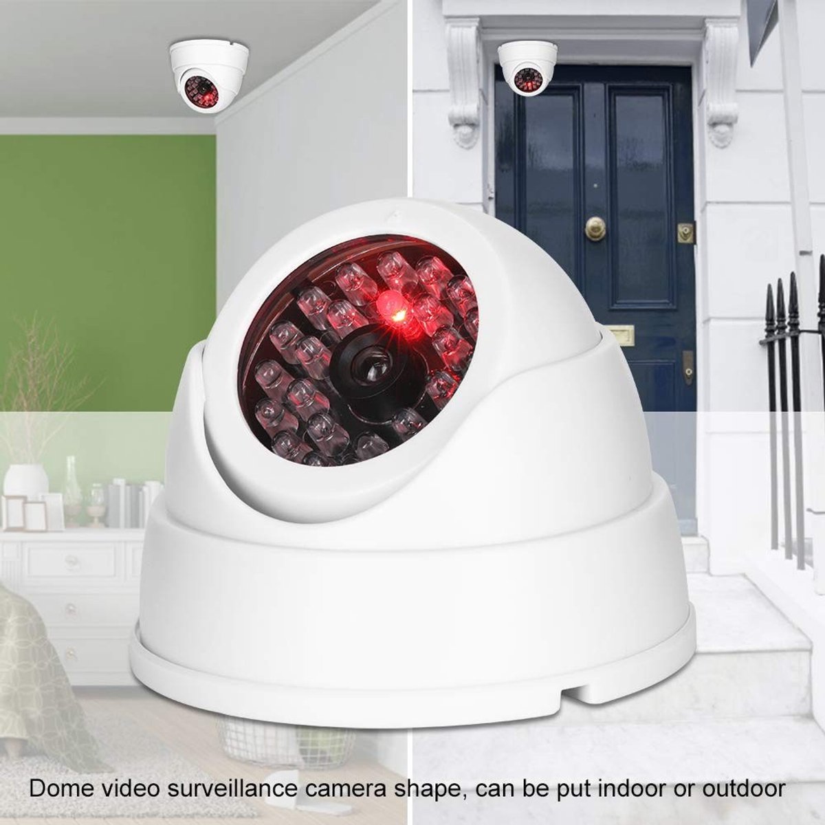 SPHProducts - Beveiliging Bewakingscamera - Draadloze Dome Camera - Realistische simulatie - Indoor Outdoor - Veiligheid voor thuis en kantoor - Ideaa