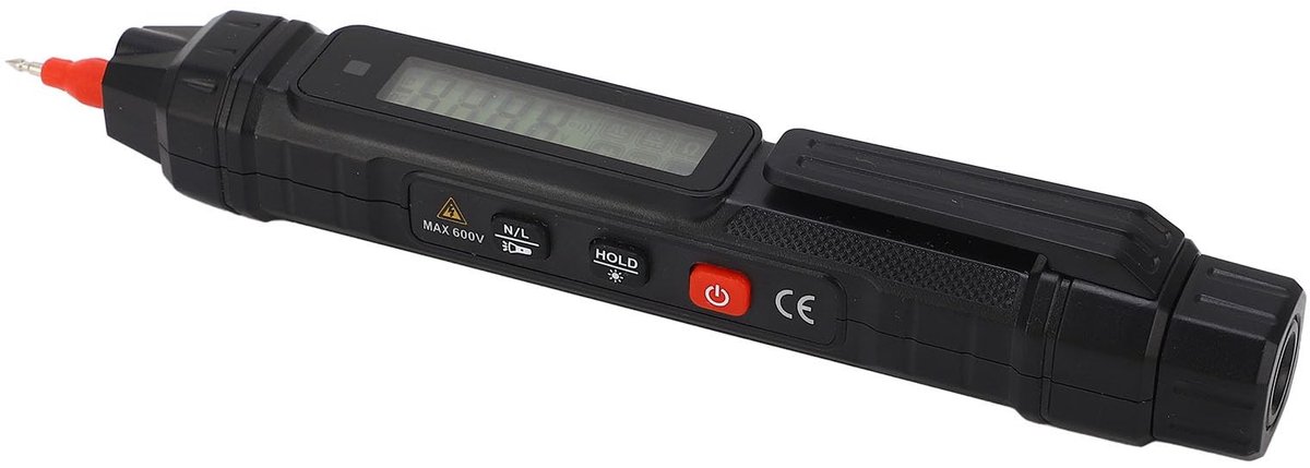 ONF3 - Elektrische Testpen - Digitale Lichttester - 4000 Counts - Multimeter - Spanningsdetectie - Geschikt voor AC en DC - Compact model