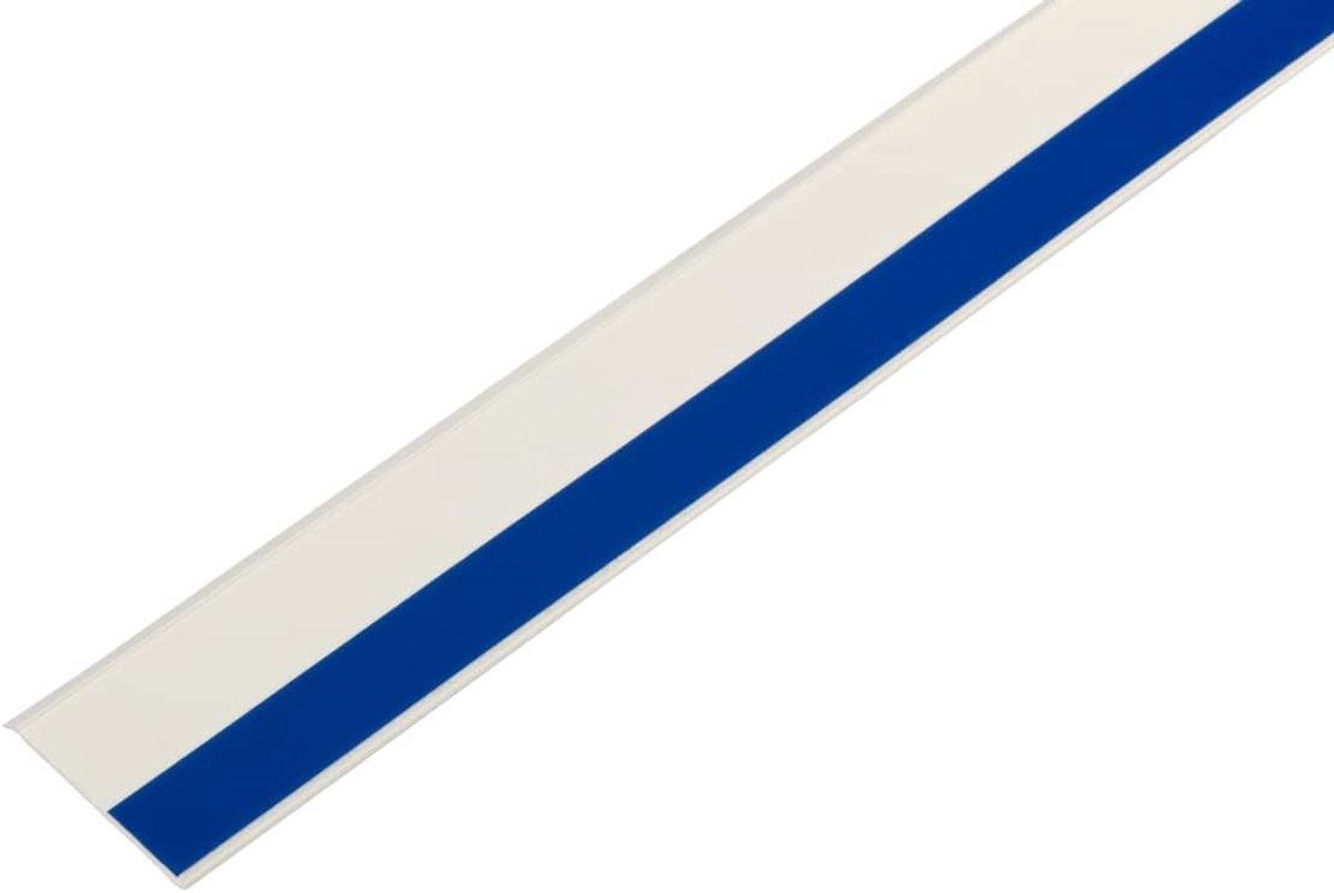 Schellenberg 66411 Zelfklevende witte raamlijst met zachte rand 50 x 1,5 mm, 50 m, afdekstrip van flexibel PVC, voor het afdekken van voegen en overgangen op ramen, kasten of deuren.
