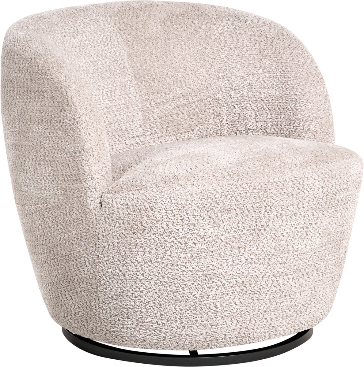 KUOLPA - Fauteuil - Beige - Chenille