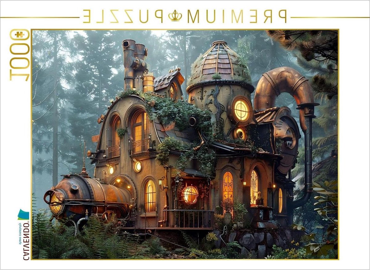 Legpuzzel 1000 stukjes - Fotopuzzel Steampunk - Ontspannend Puzzelplezier - Premium kwaliteit Europa - 64 x 48 cm - Meerdere kleuren