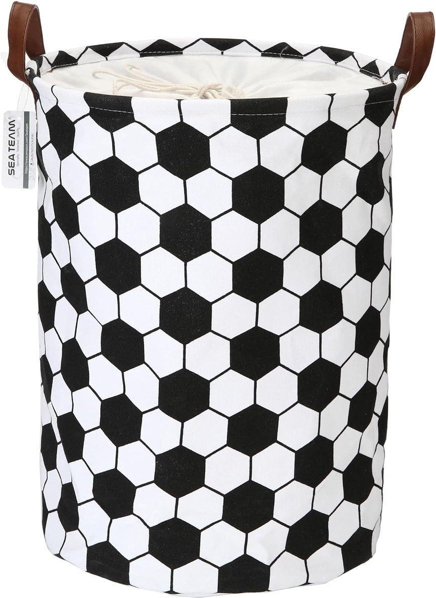 Gigicial Canvas Wasmand - 45 x 35 cm - Stuks - Opvouwbaar met Trekkoord - Zwart