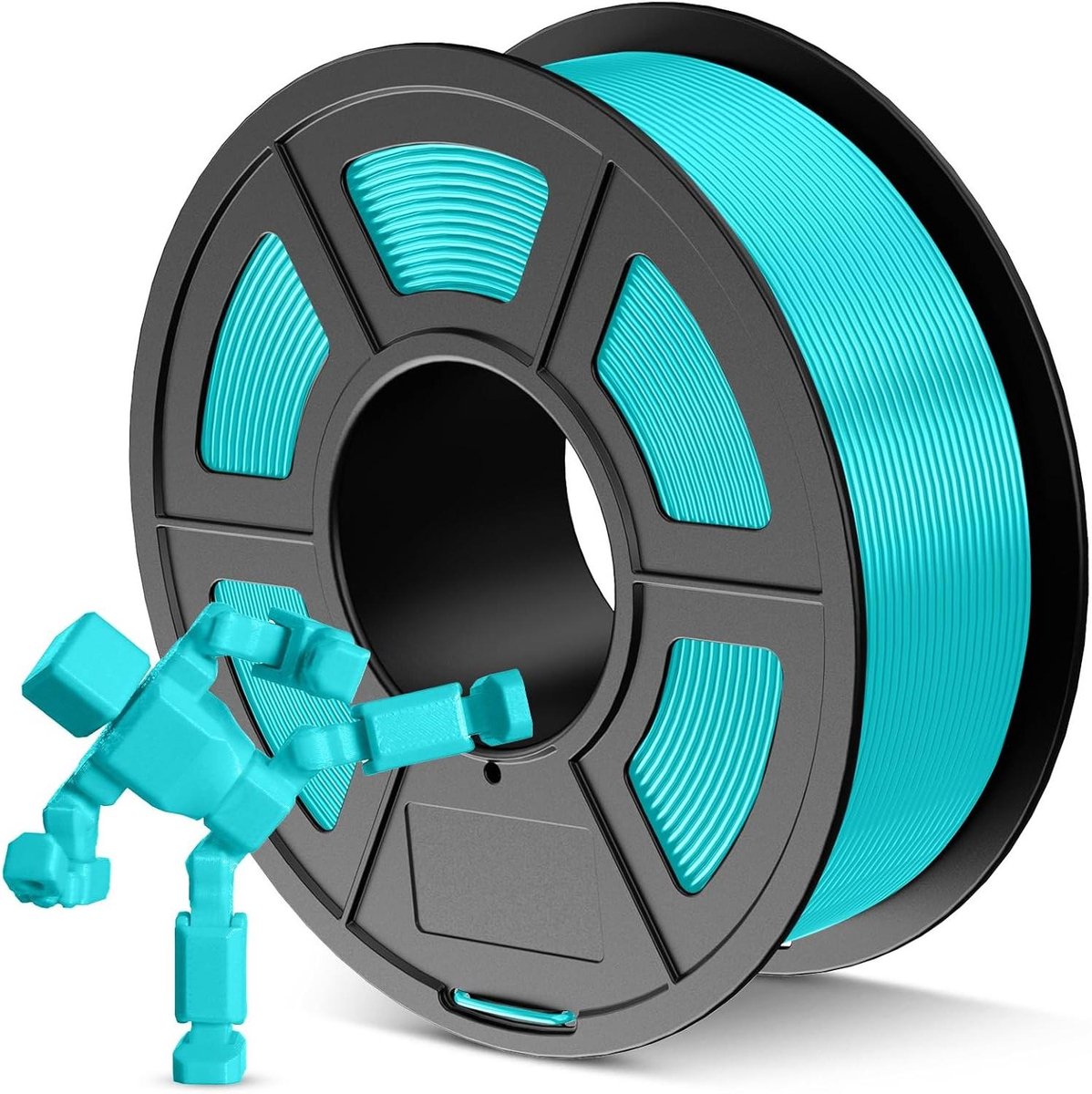 3D Printer Filament - PETG Draad - Modelbouw Printen - Netjes Gewikkeld - 1.75mm 1.1 kg - Cyaan