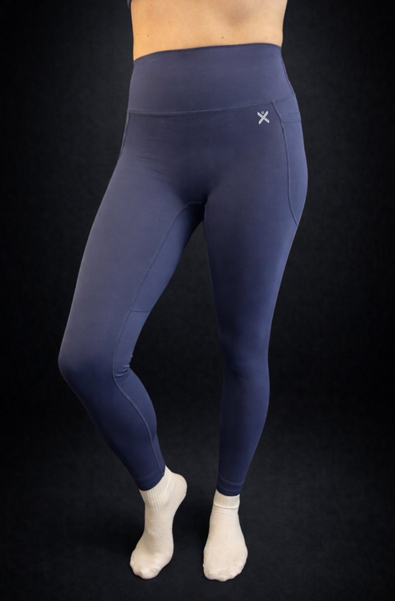 MaxOut - Sportkleding - Sport legging dames - Blauw - Maat L