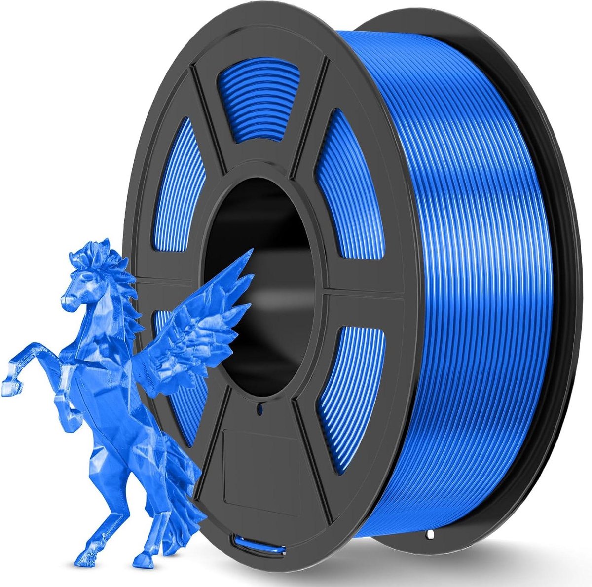 PLA Filament - Zijde Filament - 3D Printen - Netjes Gewikkeld - 1.1 kg - Blauw