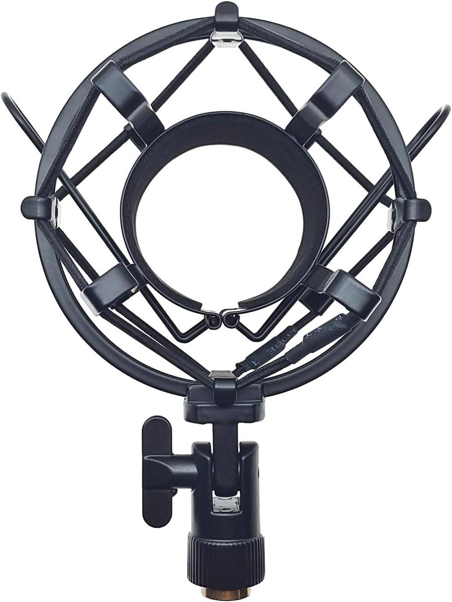 Microfoon Houder - Microfoon Accessoire - Geluidsisolatie - Universele Pasvorm - 45-50mm - Zwart